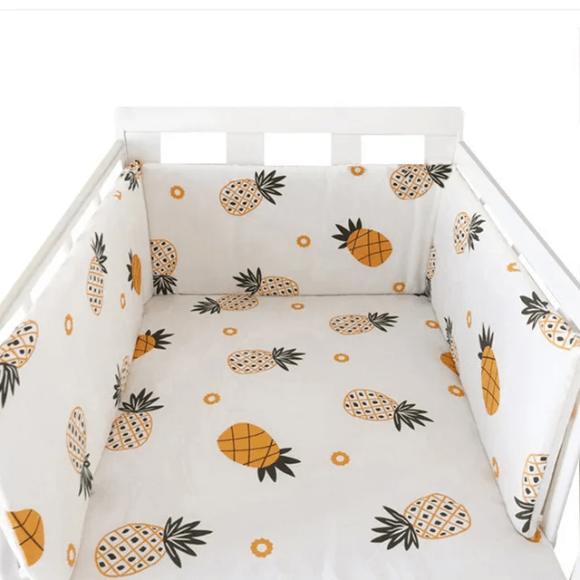Tour de lit bébé ananas