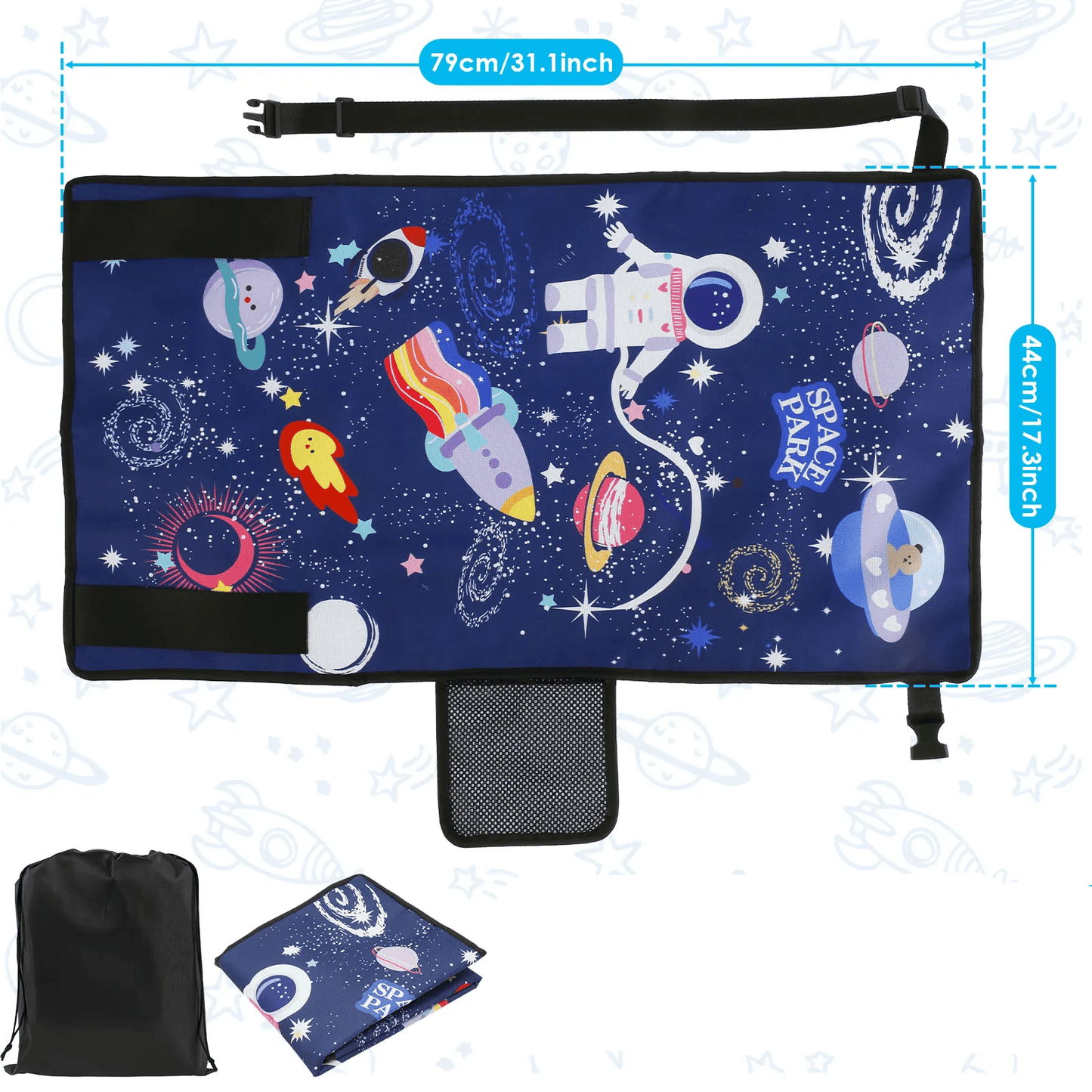 Lit de voyage bébé astronaute