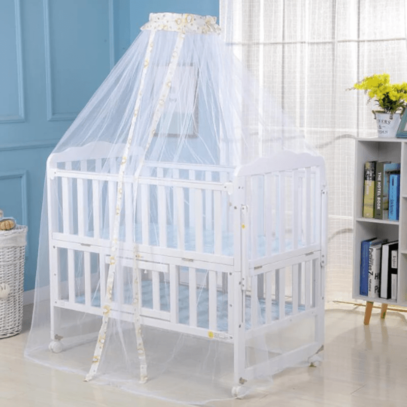Ciel de lit barre blanche