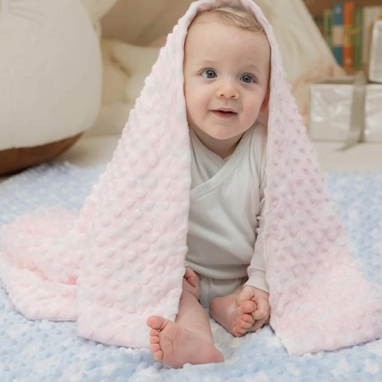 Polaire couverture bebe avec modĂšle blanc