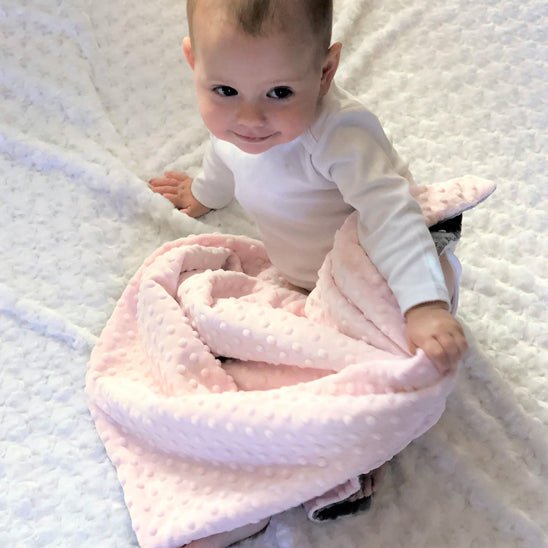 Polaire couverture bebe assis avec modĂšle blanc