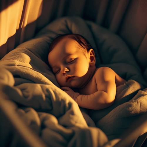 bebe dort avec couverture