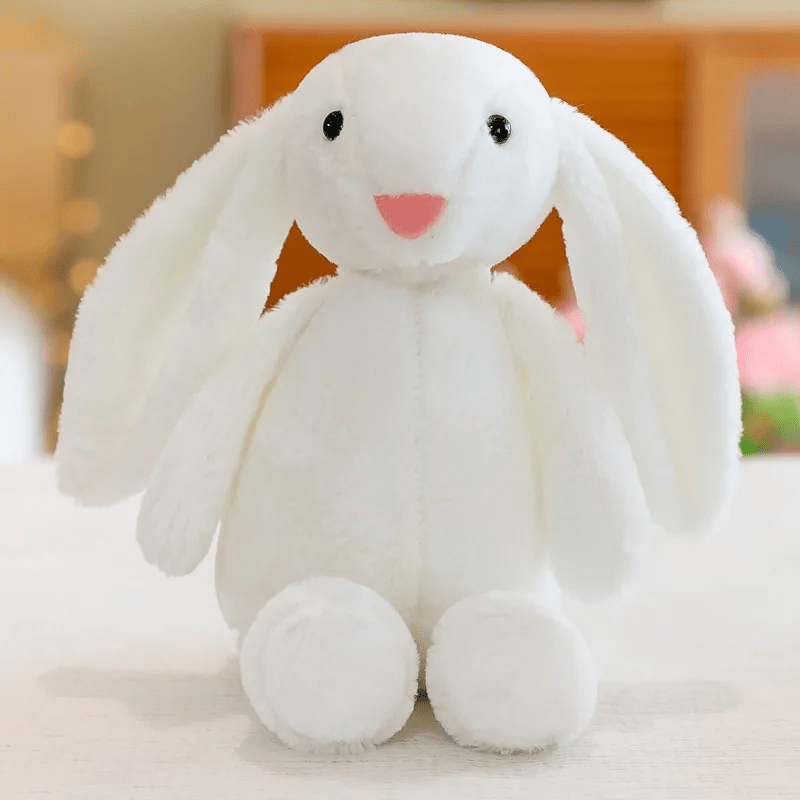 Lapin peluche blanc