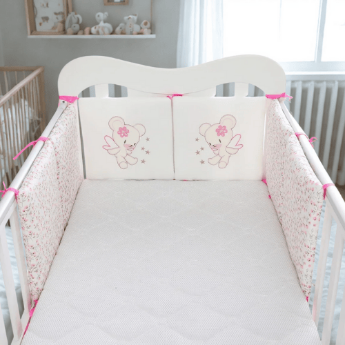tour de lit bébé blanc