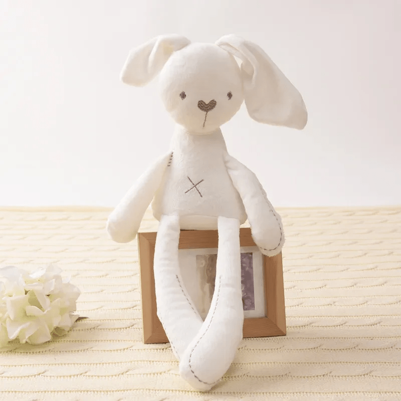 lapin peluche blanc