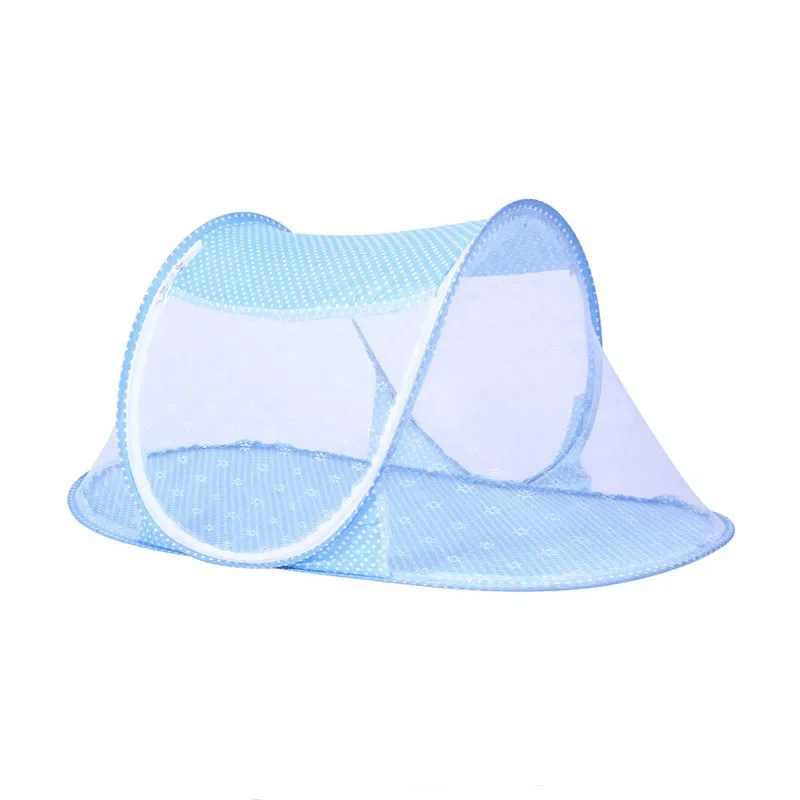 Moustiquaire lit bébé bleu