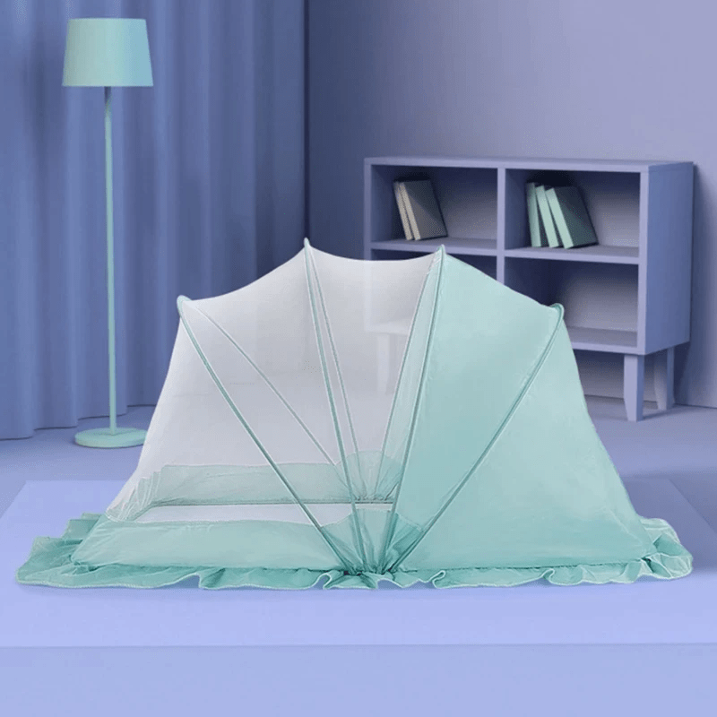 Moustiquaire lit bébé bleu