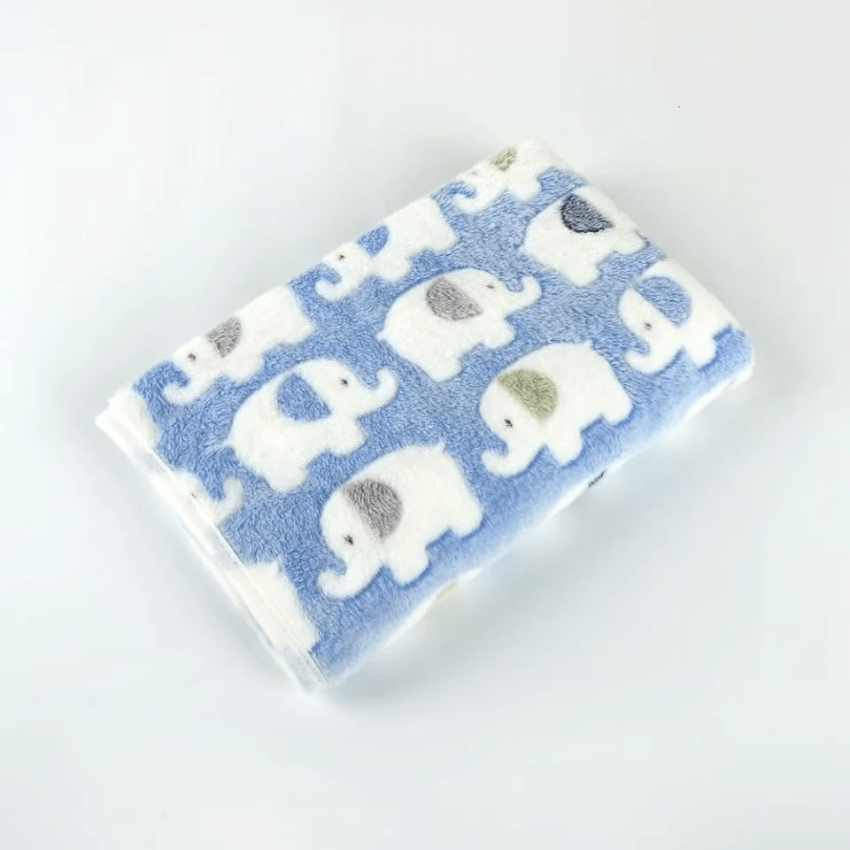 Couverture bébé bleue