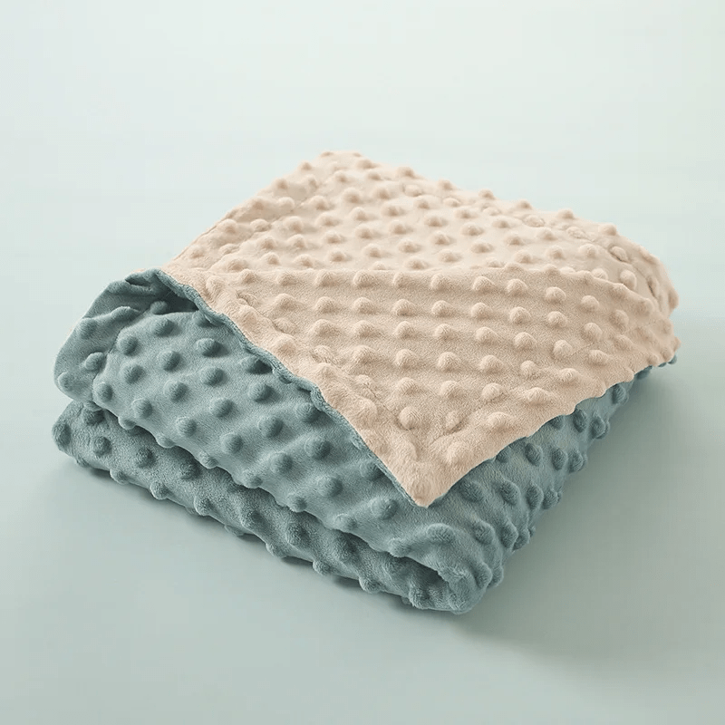 Couverture bébé bleue