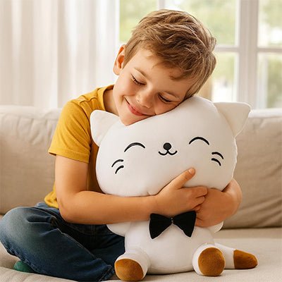 Peluche chat un cadeau qui touche le coeur