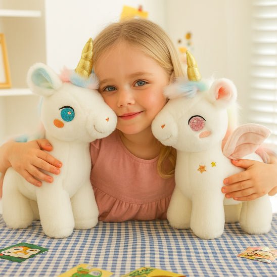 Licorne peluche captive tous regards