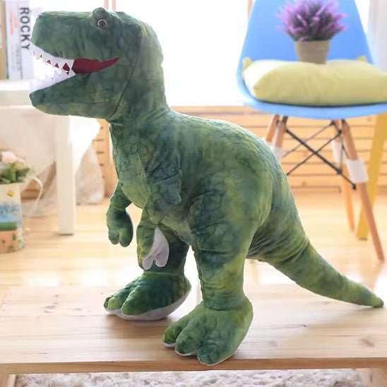 peluche dinosaure vert