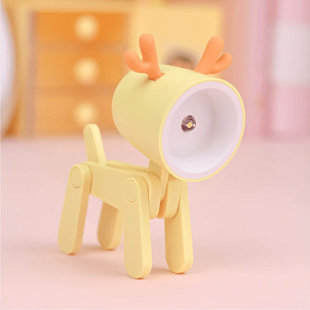 Bebe veilleuse cerf jaune