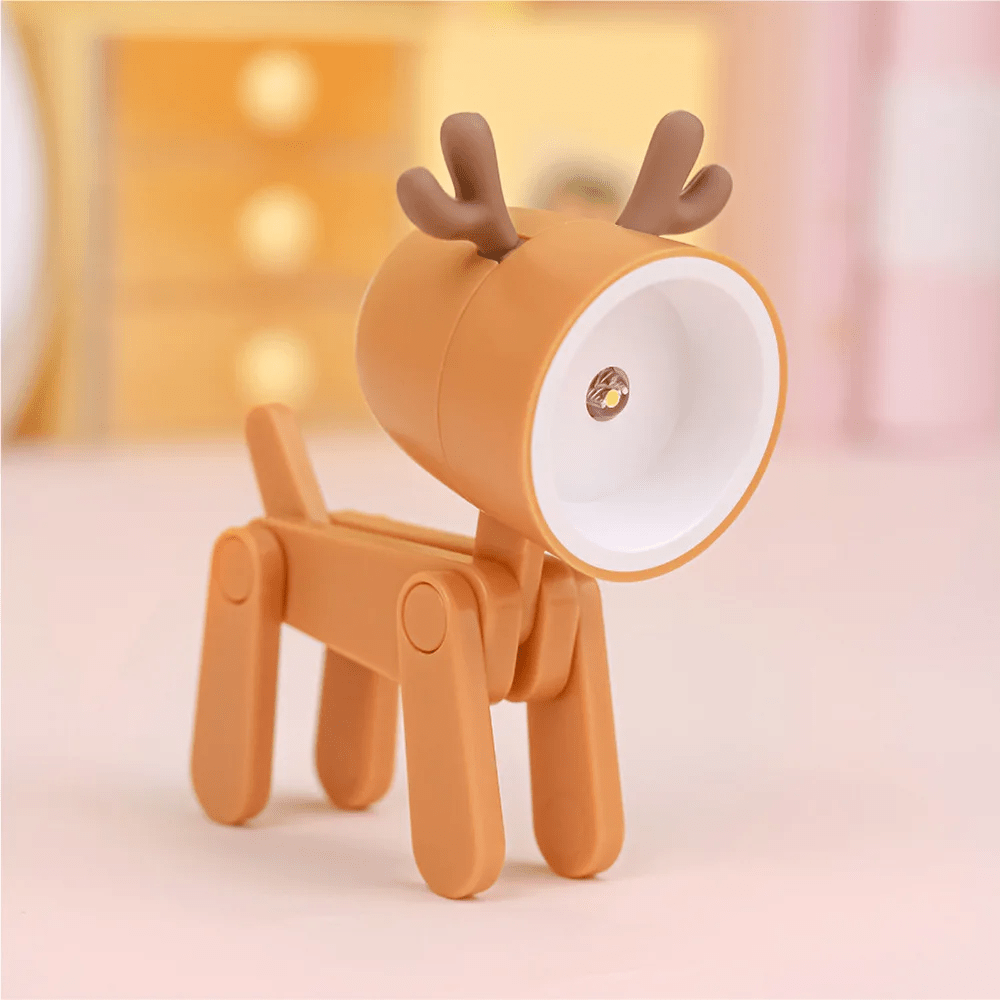 Bebe veilleuse cerf orange