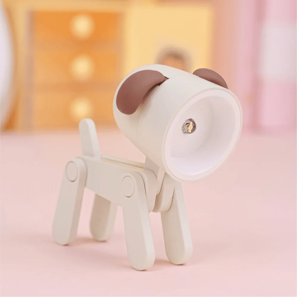 Bebe veilleuse chien beige