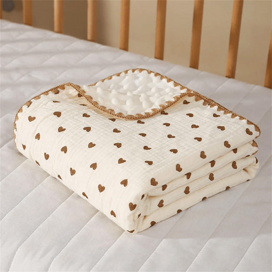 Couverture bébé coeur
