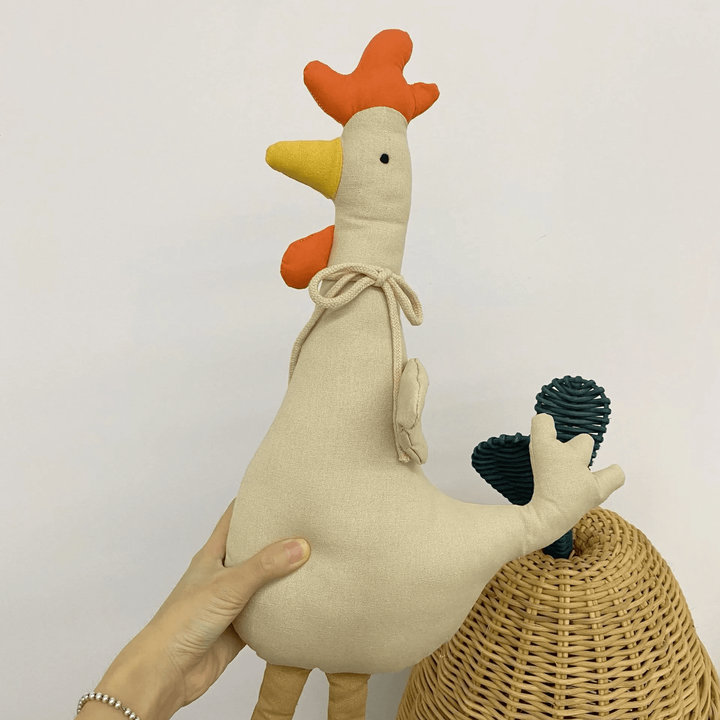 Doudou bebe coq