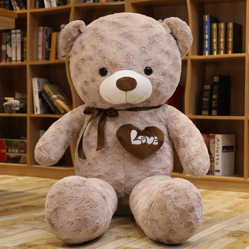 Ours en peluche couleur café