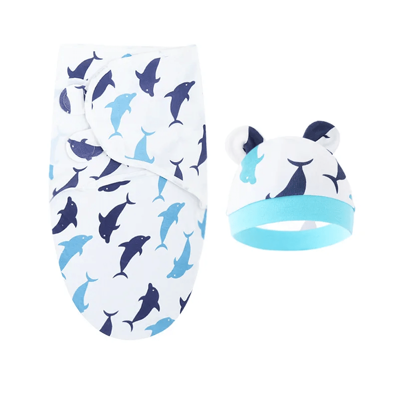 Couverture emmaillotage dauphin
