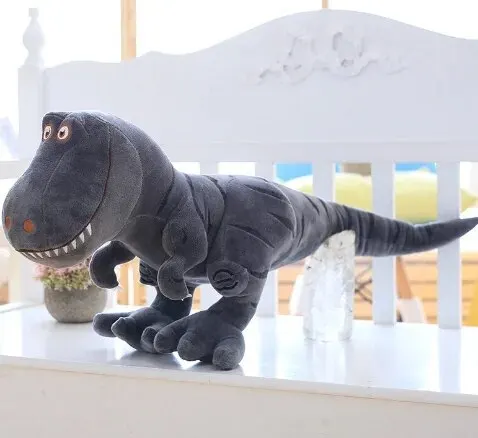 Dinosaure peluche gris