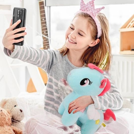 Peluche licorne carrousel