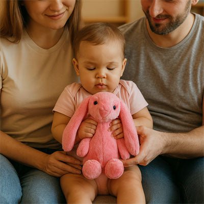 Lapin peluche carrousel