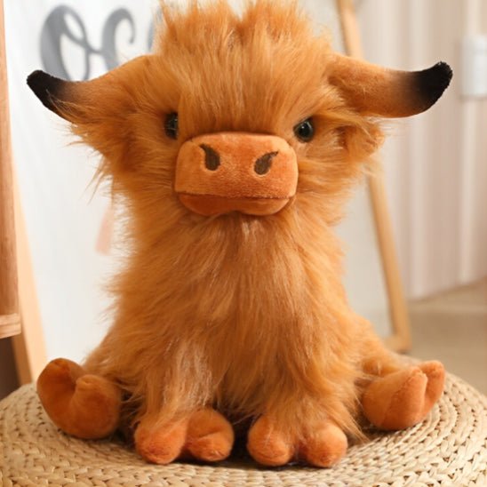 Peluche en vache brune