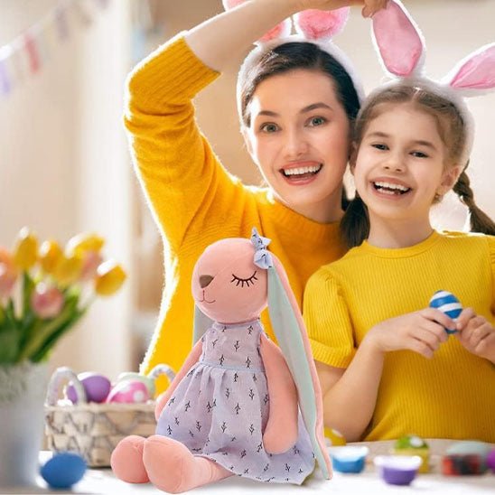 lapin en peluche carrousel