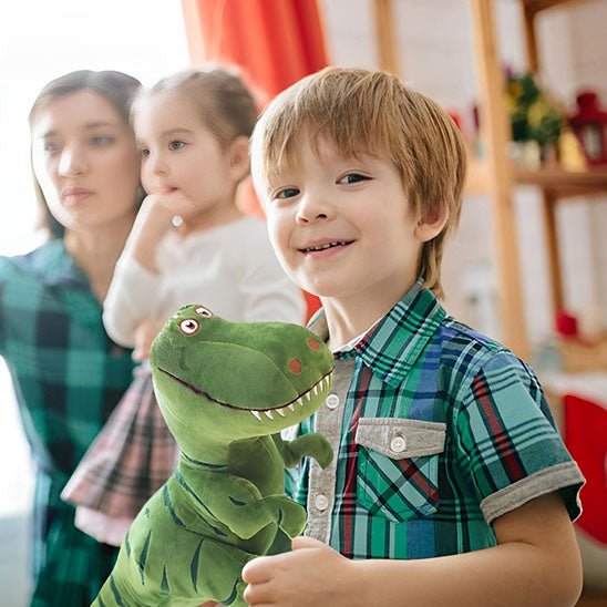 Dinosaure peluche carrousel