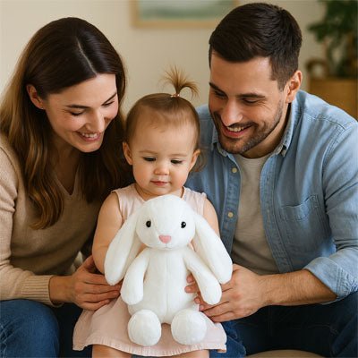 Lapin peluche carrousel