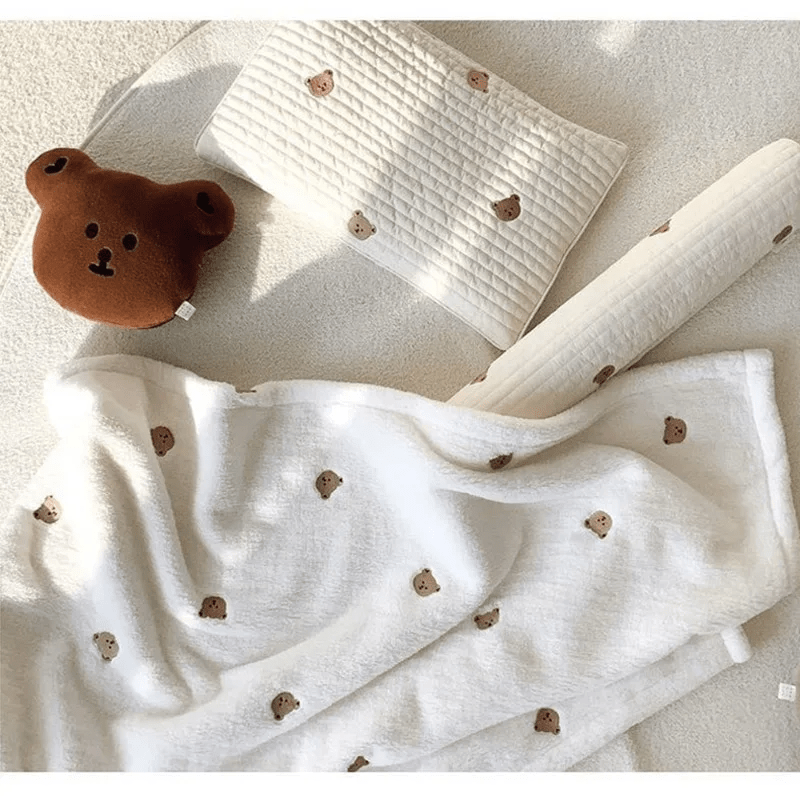Couverture bebe modĂšle ours