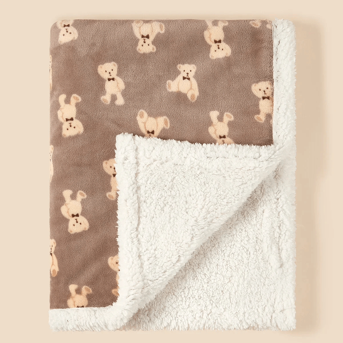 Couverture bebe ourson peluche