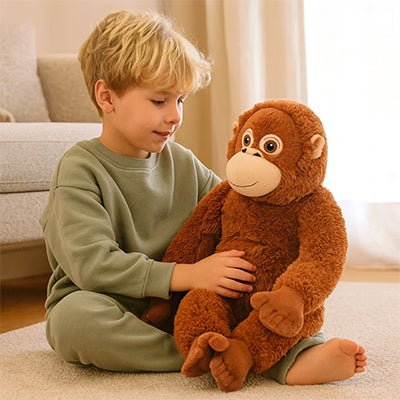 Peluche singe devient le point central