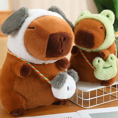 peluche capybara plusieurs variantes