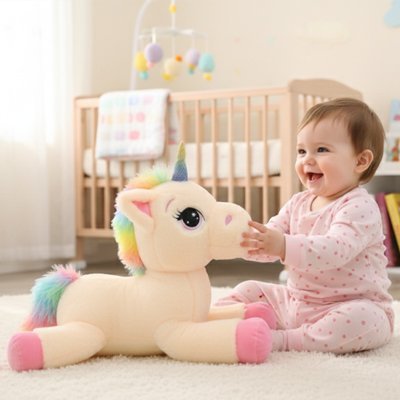 Licorne peluche apporte la confiance en soi