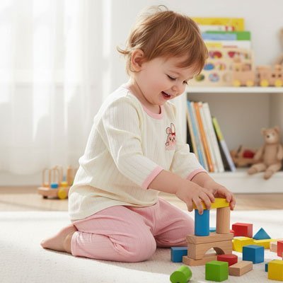 Pyjama bebe dans les aires de jeux