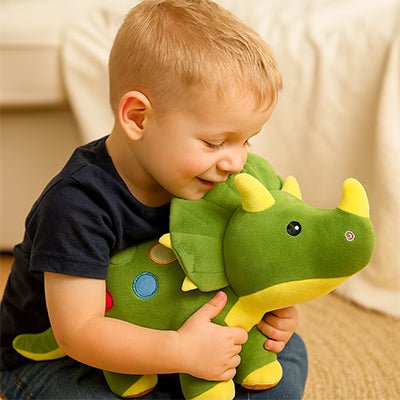Peluche dinosaure réveille l'imagination