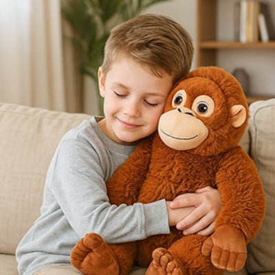 Peluche singe révolutionne les moments calins
