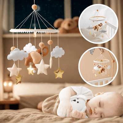 Mobile bébé aide au rituel d'endormissement