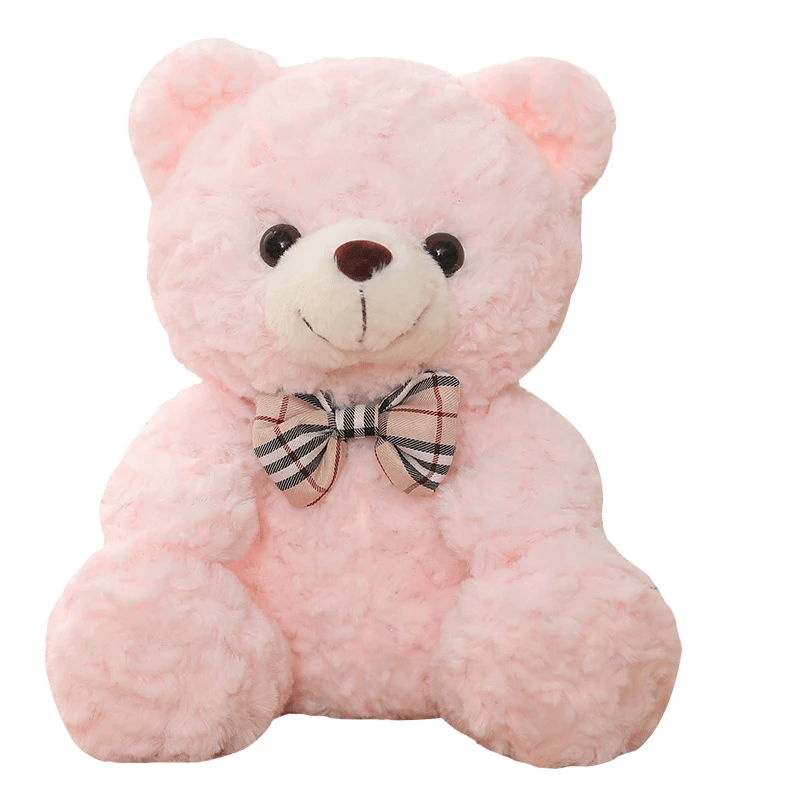 Ours en peluche rose