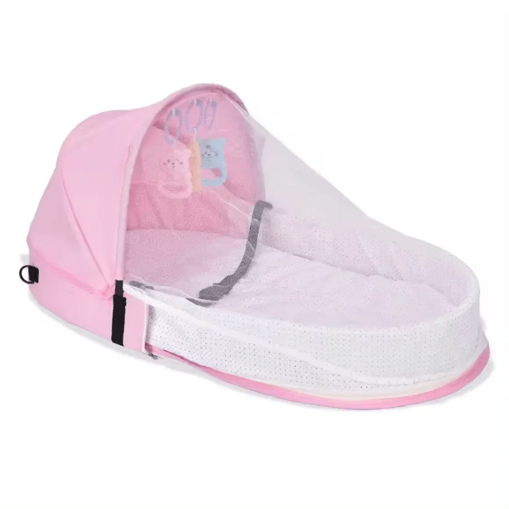 lit bebe de voyage rose