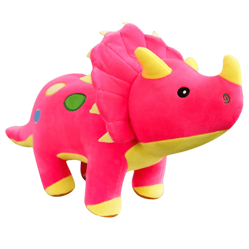 Peluche dinosaure rose