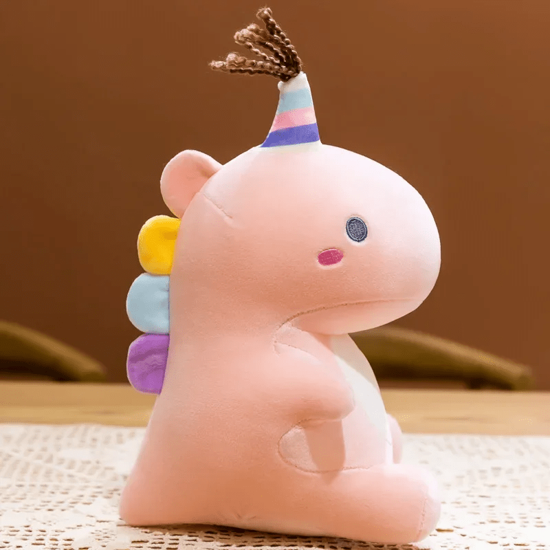 Peluche dinosaure rose