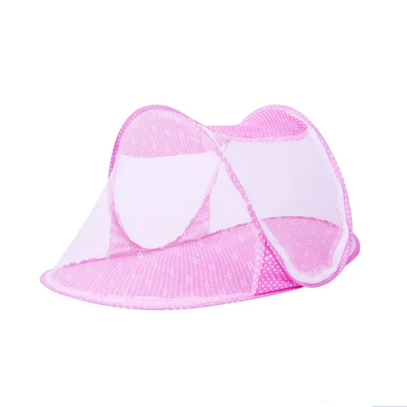 Moustiquaire lit bébé rose
