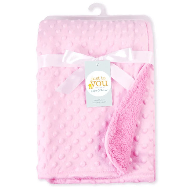 Polaire couverture bebe variante rose