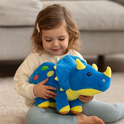 Peluche dinosaure devient une source de réconfort