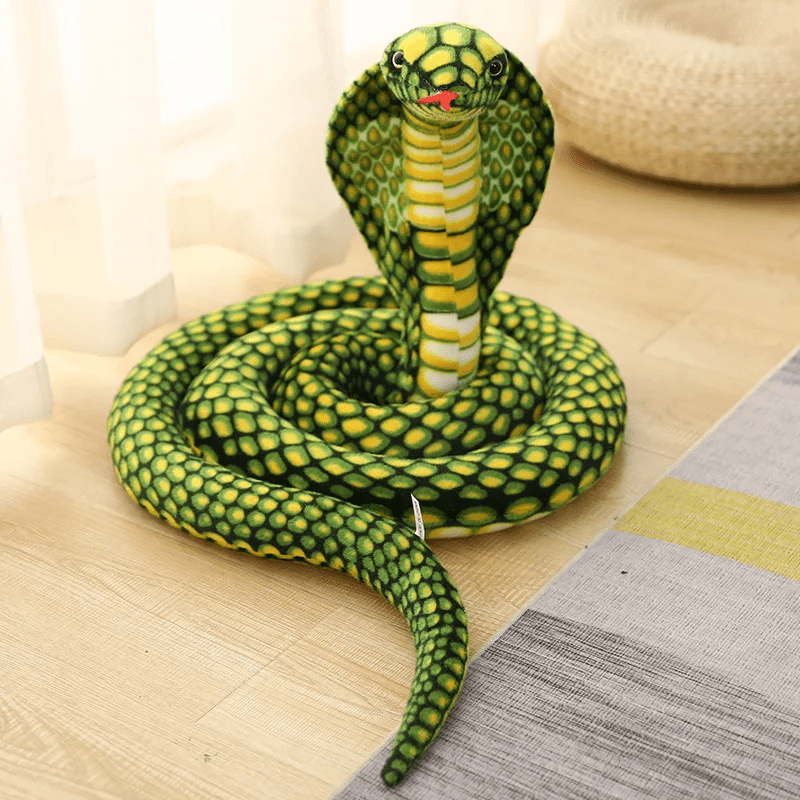 Peluche serpent vert