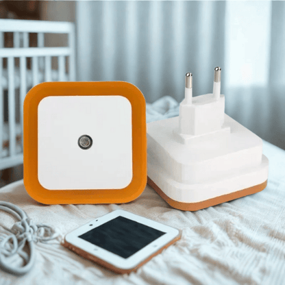 veilleuse bebe orange