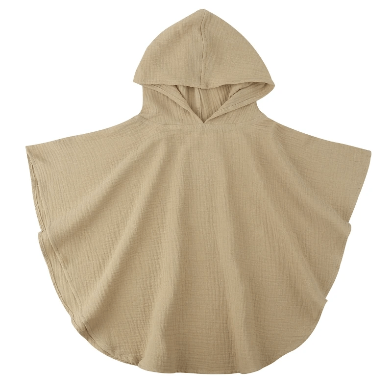 Cape de bain bébé beige