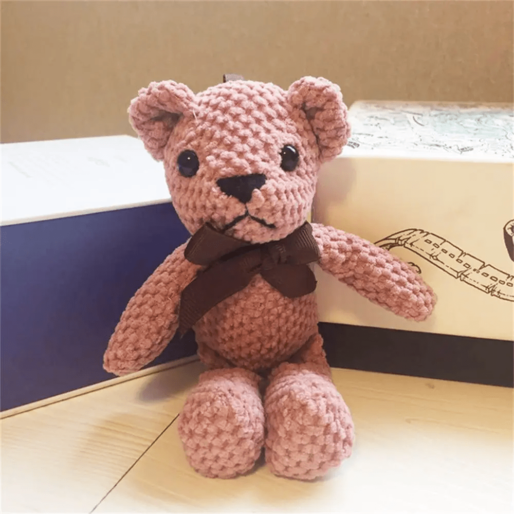 Ours en peluche rose